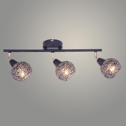 Спот GLX-86617-3BK BK+FR FGD черный/французское золото 3x40W E27 d540 h230, LCY22